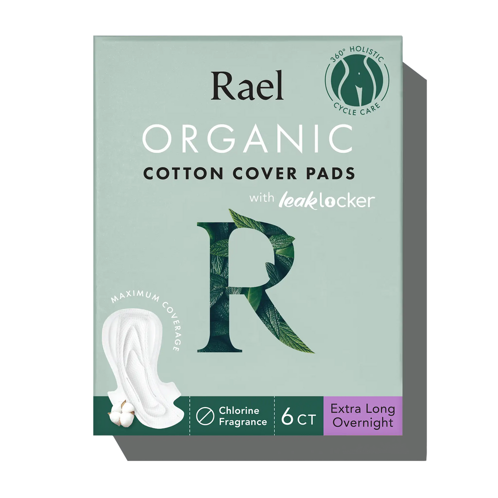 Extra Long Overnight Organic Cotton Cover Pads With Wings M2