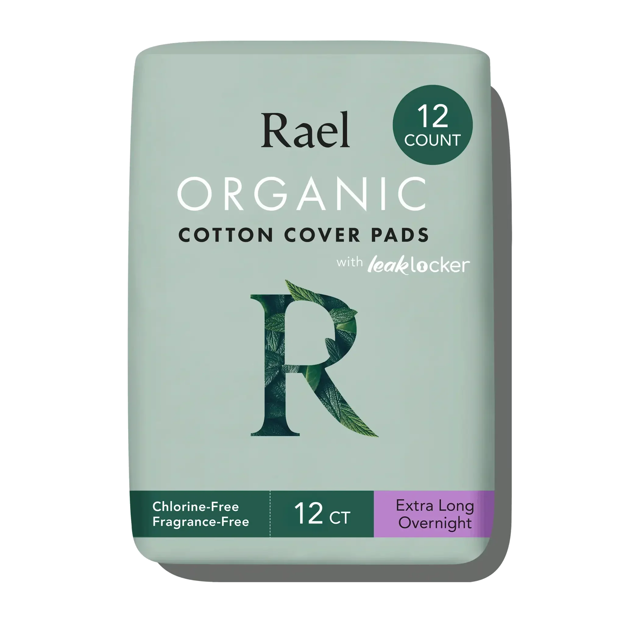 Extra Long Overnight Organic Cotton Cover Pads With Wings M2