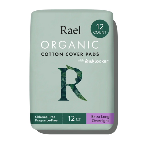 Extra Long Overnight Organic Cotton Cover Pads With Wings M2