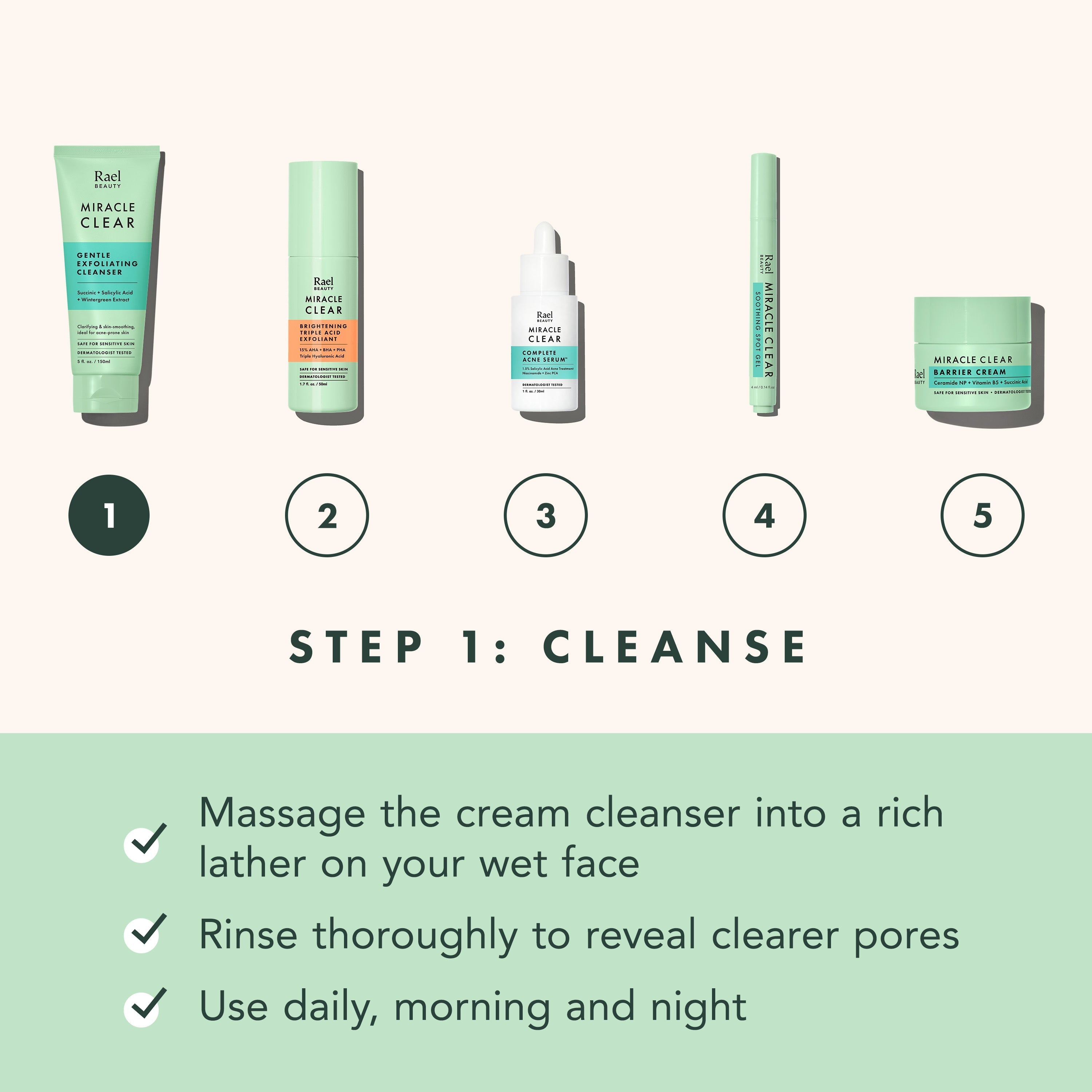 Miracle Clear Gentle Exfoliating Cleanser V0