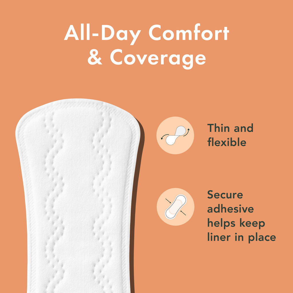 Regular and Long Bundle Unscented Panty Liners Made With Organic Cotton T2